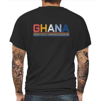 Ghana West Africa Country Gift Ghanaian Vintage Mens Back Print T-shirt | Favorety DE