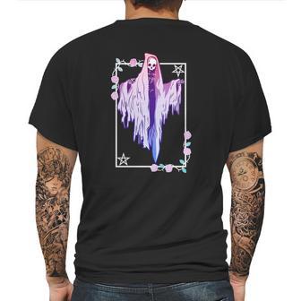 Ghost And Roses Wiccan Kawaii Pastel Goth Occult Emo Alternative Classic Mens Back Print T-shirt | Favorety DE