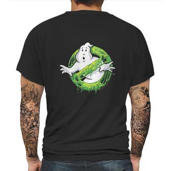 Ghostbusters Classic Slime Ghost Logo Mens Back Print T-shirt | Favorety