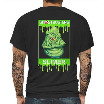 Ghostbusters Slimer Portrait Poster Mens Back Print T-shirt | Favorety CA