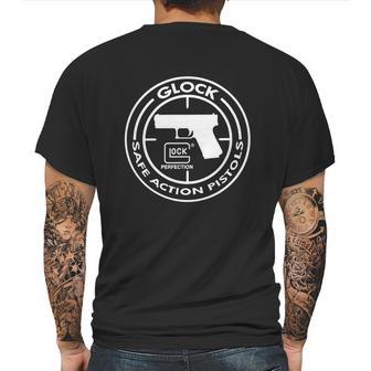 Glock Safe Action Pistols Mens Back Print T-shirt | Favorety AU