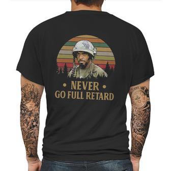 Never Go Full Retard Vintage Retro Mens Back Print T-shirt | Favorety UK