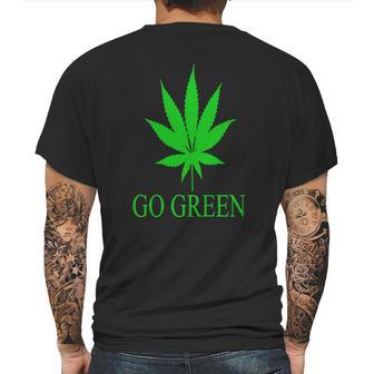 Go Green Weed T Shirt - Vape Nation - Marijuana Leaf 420 Mens Back Print T-shirt | Favorety AU