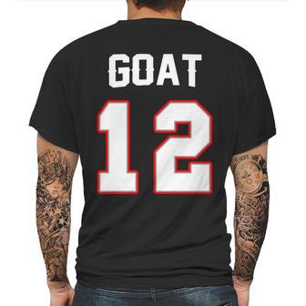 The Goat 12 Jersey 5 Time Champ New England Football Mens Back Print T-shirt | Favorety DE