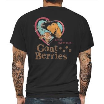 Goat Berries Adult Mens Back Print T-shirt | Favorety AU