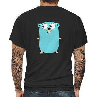 Golang - Gopher Mens Back Print T-shirt | Favorety CA