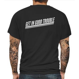 Get In Good Trouble Rep John Lewis Quote Mens Back Print T-shirt | Favorety UK