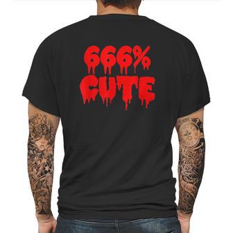 Goth Halloween 666 Cute Mens Back Print T-shirt | Favorety CA