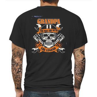 Grandpa The Man The Myth The Legend New Trend Mens Back Print T-shirt | Favorety