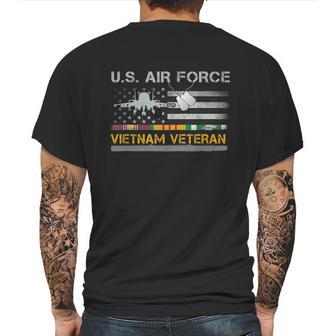 Great Gift Us Air Force Vietnam Veteran Usaf Veteran Usa Flag Gift Graphic Design Printed Casual Daily Basic Mens Back Print T-shirt | Favorety UK