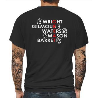 Great Wright Gilmour Waters Mason Barrett Mens Back Print T-shirt | Favorety AU