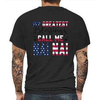 My Greatest Blessings Call Me Nai Nai Great Gift Mens Back Print T-shirt | Favorety