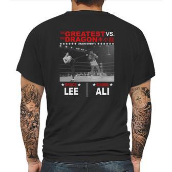 The Greatest Vs The Dragon Muhammad Ali Mens Back Print T-shirt | Favorety CA