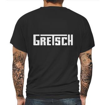 Gretsch Guitars And Drums Mens Back Print T-shirt | Favorety