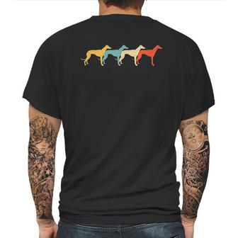 Greyhound Vintage Retro Dog Pet Mens Back Print T-shirt | Favorety UK