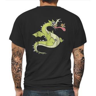 Grim Matchstick And Living Fireball Graphic Mens Back Print T-shirt | Favorety CA