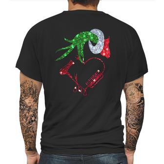 Grinch Hand Holding Love Hair Stylist Mens Back Print T-shirt | Favorety AU