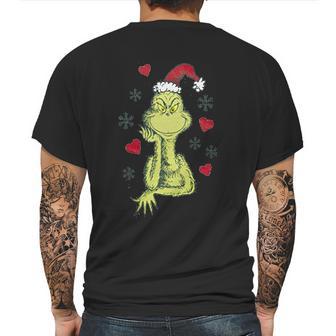 Grinch Happy Xmas Mens Back Print T-shirt | Favorety AU