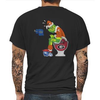 Grinch Santa Tennessee Volunteers Toilet Mens Back Print T-shirt | Favorety CA