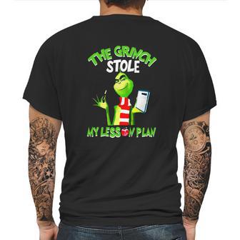 The Grinch Stole My Lesson Plan Mens Back Print T-shirt | Favorety AU