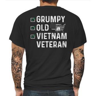 Grumpy Old Vietnam Veteran V2 Mens Back Print T-shirt | Favorety