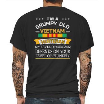 Im A Grumpy Old Vietnam Veteran Veterans Day Sarcasm Mens Back Print T-shirt | Favorety CA