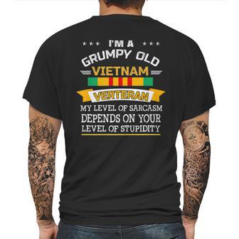 Im A Grumpy Old Vietnam Veteran Veterans Day Sarcasm Mens Back Print T-shirt | Favorety UK