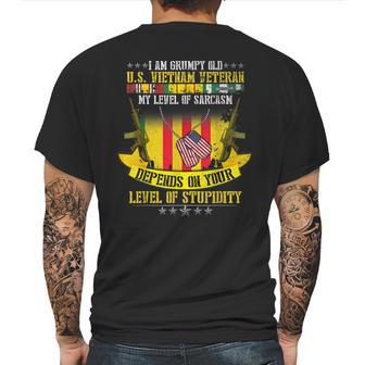 Grumpy Old Vietnam Veteran| Us Veterans Day Mens Back Print T-shirt | Favorety AU