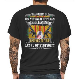 Grumpy Old Vietnam Veteran| Us Veterans Day Mens Back Print T-shirt | Favorety AU