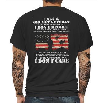 I Am A Grumpy Veteran I Dont Care 2022 New Gift Mens Back Print T-shirt | Favorety CA