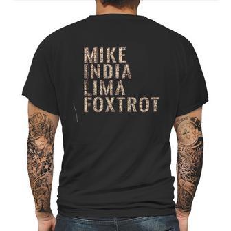 Grunt Style Mike India Lima Foxtrot 20 Mens Back Print T-shirt | Favorety AU