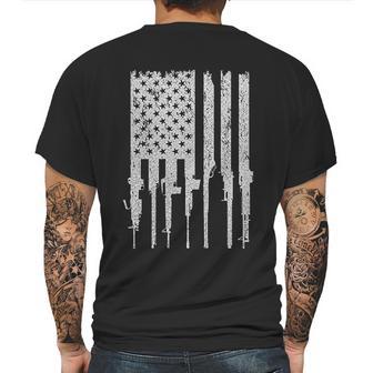 Grunt Style Rifle Flag Mens Mens Back Print T-shirt | Favorety