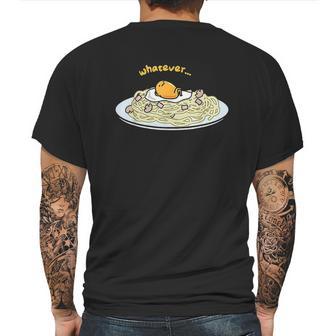 Gudetama Whatever Pasta Mens Back Print T-shirt | Favorety AU