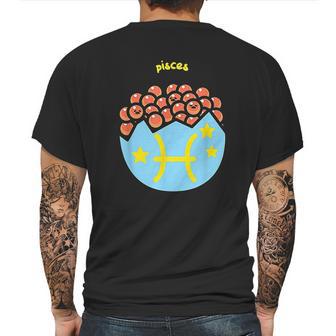 Gudetama Zodiac Pisces Mens Back Print T-shirt | Favorety DE