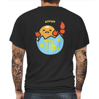 Gudetama Zodiac Scorpio Mens Back Print T-shirt | Favorety