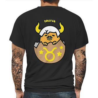 Gudetama Zodiac Taurus Mens Back Print T-shirt | Favorety UK