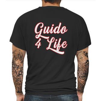 Guido For Life Gtl New Jersey Garden State Shore Mens Back Print T-shirt | Favorety