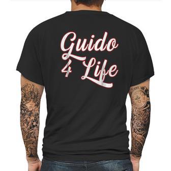 Guido For Life Gtl New Jersey Garden State Shore Mens Back Print T-shirt | Favorety