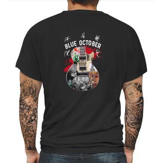 Guitar Blue October Signatures Shirt Mens Back Print T-shirt | Favorety DE