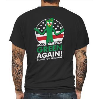 Gumby For Presiden Mens Back Print T-shirt | Favorety