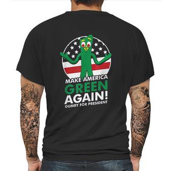 Gumby For President Mens Back Print T-shirt | Favorety CA