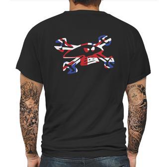 Guy-Martin-Skull-Logo-Union-Jack-Motorbike Mens Back Print T-shirt | Favorety