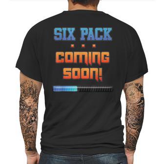 Gym Six Pack Coming Soon Fit Abs By Zany Brainy Mens Back Print T-shirt | Favorety UK