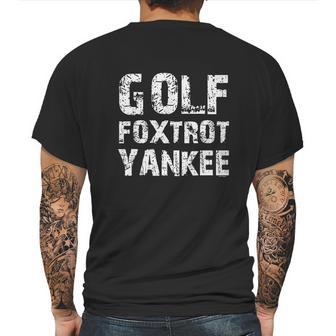 Haase Unlimited Golf Foxtrot Yankee Mens Back Print T-shirt | Favorety UK