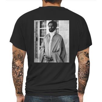 Haile Selassie Ethiopian Emperor Portrait Mens Back Print T-shirt | Favorety DE