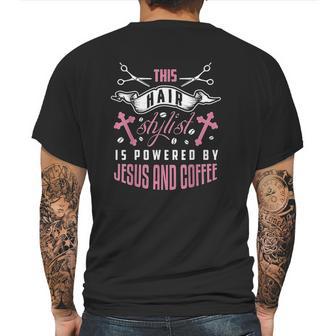 Hair Stylist Religious Jesu Stylist Hairdresser Mens Back Print T-shirt | Favorety UK