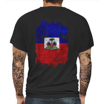 Haitian Flag Nou La Zoe Pound Cool Gift Haiti Mens Back Print T-shirt | Favorety CA