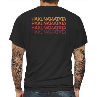 Hakuna Matata Sunset Colors Mens Back Print T-shirt | Favorety DE