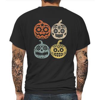 Halloween El Dia De Los Muertos Dead Day Pumpkin Vintage Mens Back Print T-shirt | Favorety DE