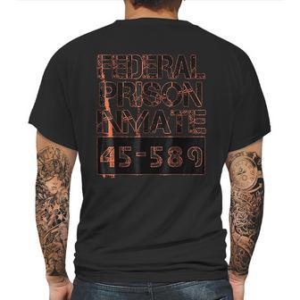 Halloween Federal Prison Inmate Prisoner Costume Mens Back Print T-shirt | Favorety DE